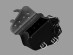 Black Leather Swingarm Single Side Pannier Saddle Bag for Harley Davidson Sportster